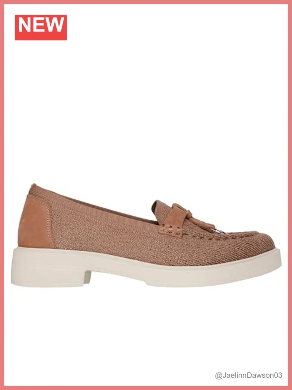 Women's Air Cooled Memory Foam Knit Loafers with Leather Trim